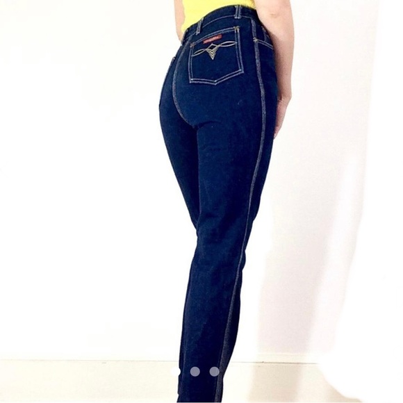 RARE Vintage Dark Denim Chardon Paris high-waisted jeans NWT - Picture 2 of 10
